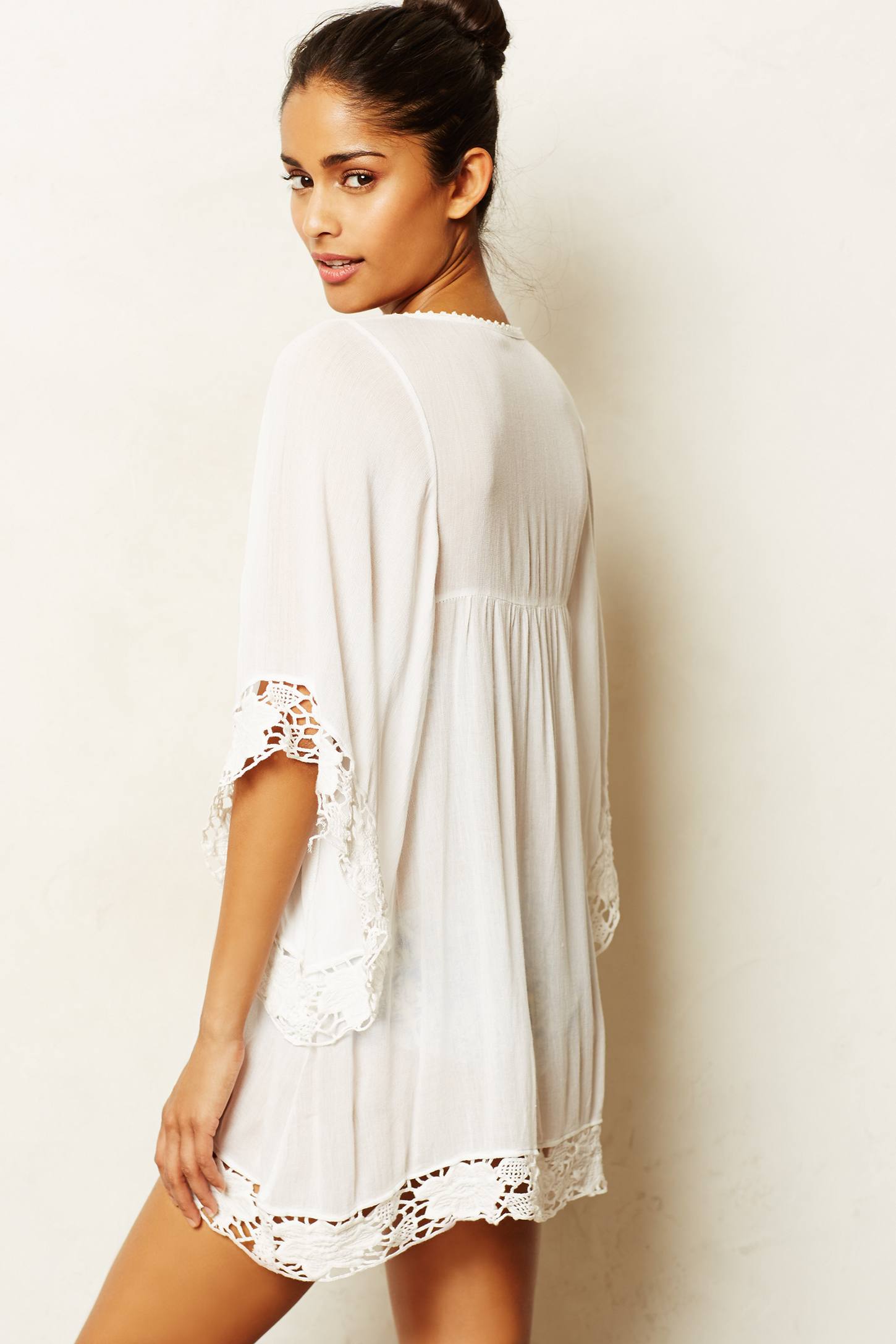 F4466  white Offshore Caftan coverup